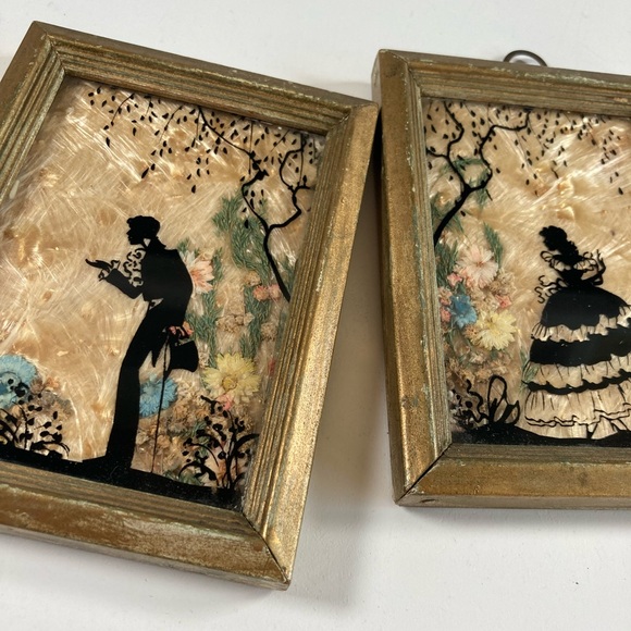 Vintage 1930s Flowercraft Milkweed Silhouette Mini Pictures - Picture 5 of 15